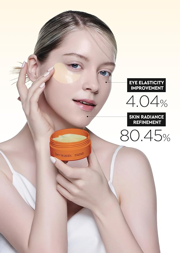 Bewants Hydrogel Eye Patches with Deep Toning Glutathione, 60 Patches, Under Eye Masks for Brightening and Radiance, Caffeine & Niacinamide patches, Korean Skincare-BrightBean Baby