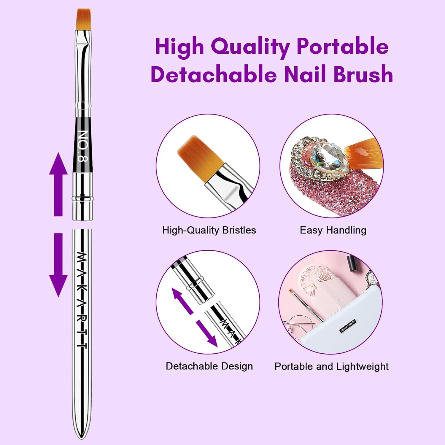 Makartt Rhinestone Glue for Nails, 15ml Clear Nail Gem Adhesive with Brush Kit for 3D DIY Decorations, Super Strong Bling Gel for Jewelry Diamonds-BrightBean Baby