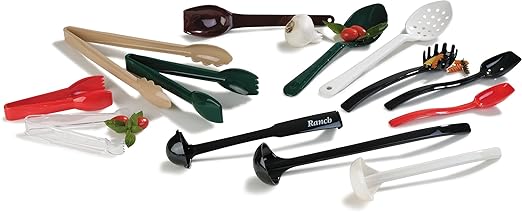 Carlisle FoodService Products Carly Salad Tong, 6" Salad Tong, 12 Pack