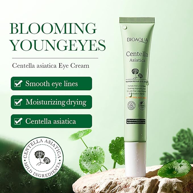 BIOAQUA Centella Asiatica Nourish Repair Eye Cream Soothing Oil Control Anti-Acne 20g / 0.7oz-BrightBean Baby