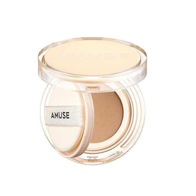 AMUSE Dew Jelly Vegan Cushion Foundation 04 TAN | dewy, glow, long-lasting, double coverage, clean beauty, lightweight, natural look, foundation for sensitive skin, hydrating cushion-BrightBean Baby