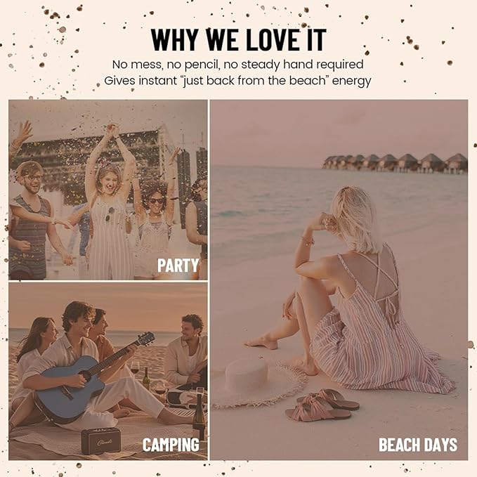 Freckle Stamp,Faux Freckle Stamp,Quick Dry Fake Freckles Pen,Waterproof Long Lasting Natural Vivid Faux Freckles Pen,Get Sun-Kissed Stars Makeup in One Press,5-Dot Design,01.Ash Chestnut.-BrightBean Baby