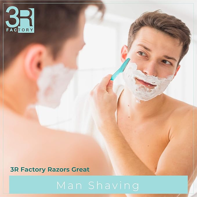 Womens Peach Fuzz Shaver - 3R Factory Ladies Razors for Facial Hair, Face Shaving Razor, Lady Razors for Women Fine Hairs, Eyebrow, Facial & Neck. Come with Safety Cover (Packs of 6)-BrightBean Baby