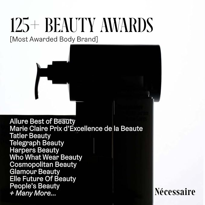 Nécessaire The Body Lotion with Pump. Olibanum. Multi-Peptide Firming to Moisturize + Strengthen. 2.5% Niacinamide, Vitamin C/E + Omega 6/9. Notes of Vanilla, Fig Leaf, & Cassis Buds. 450ml/15.2 fl oz-BrightBean Baby