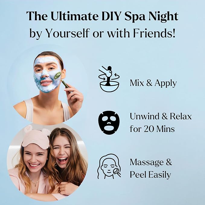 Jelly Face Mask for Facials - Hyaluronic Acid Hydrating, Brightening & Nourishing Jelly Mask with Free Jade Roller & Spatula | Professional Hydrojelly Masks | Vajacial Jelly Mask Powder | 23 Oz Jar-BrightBean Baby