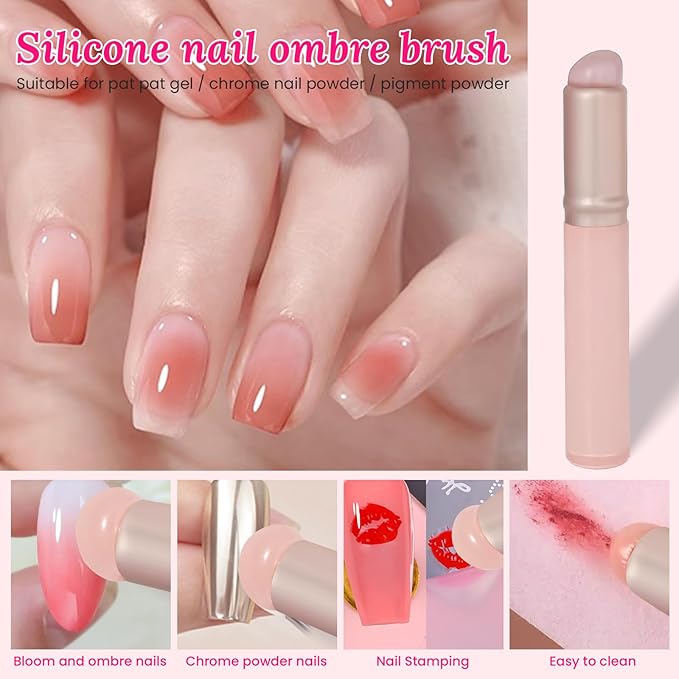 39 PCS Nail Art Brushes Set,Nail Art 3D Sculpting Pen Dotting Tools,Ombre Silicone Brush,Liner Brushes,Acrylic Brushes,Nail Art Palette with Gel Mixing Rod,Nail Design Kit for Home Diy & Salon-BrightBean Baby