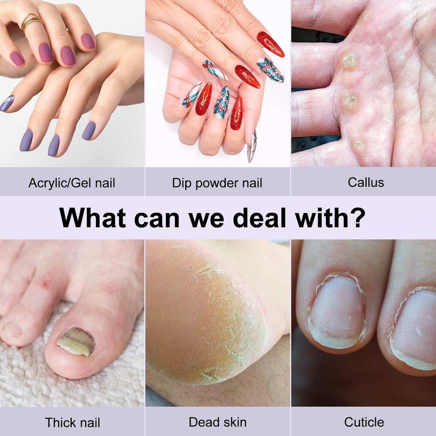 COSLUS Cordless Nail Drill Electric File: Professional for Acrylic Gel Dip Powder Nails Portable Nail Drill Machine Kit for Manicure Pedicure Nail Set with Everything Rechargeable Lightweight-BrightBean Baby