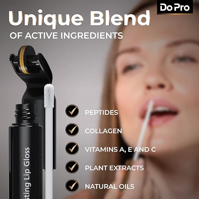 Intensive Lip Lift Stick Boost-In - Plumper Stick with Anti-Aging Stimulating Roller, Plumping Lip Stick with Hyaluronic Acid, Collagen, Vitamin C & E - Volumizing & Hydrating Lip Plumping Serum - 5ml-BrightBean Baby