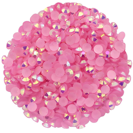 4500 Pcs SS6 2mm AB Flatback Rhinestones for Nails Art Crafts Glitter Round Shine Gems Crystals DIY Clothes Shoes （Dark Pink AB）-BrightBean Baby