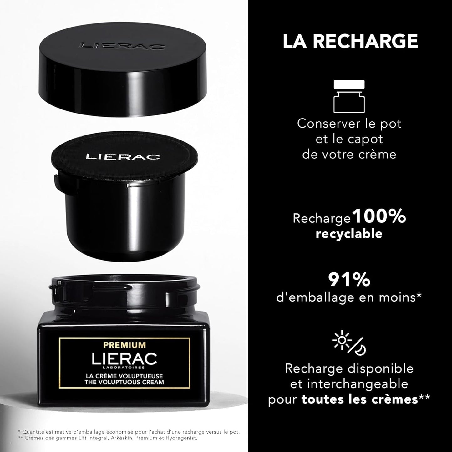 Lierac The Voluptuous Face Cream - Wrinkle-Minimizing Face Moisturizer Cream for Woman, Fine Lines, Hydrating, Corrects All the Signs of Aging with Niacinamide & Hyaluronic Acid, Sensitive Skin - 50ml-BrightBean Baby
