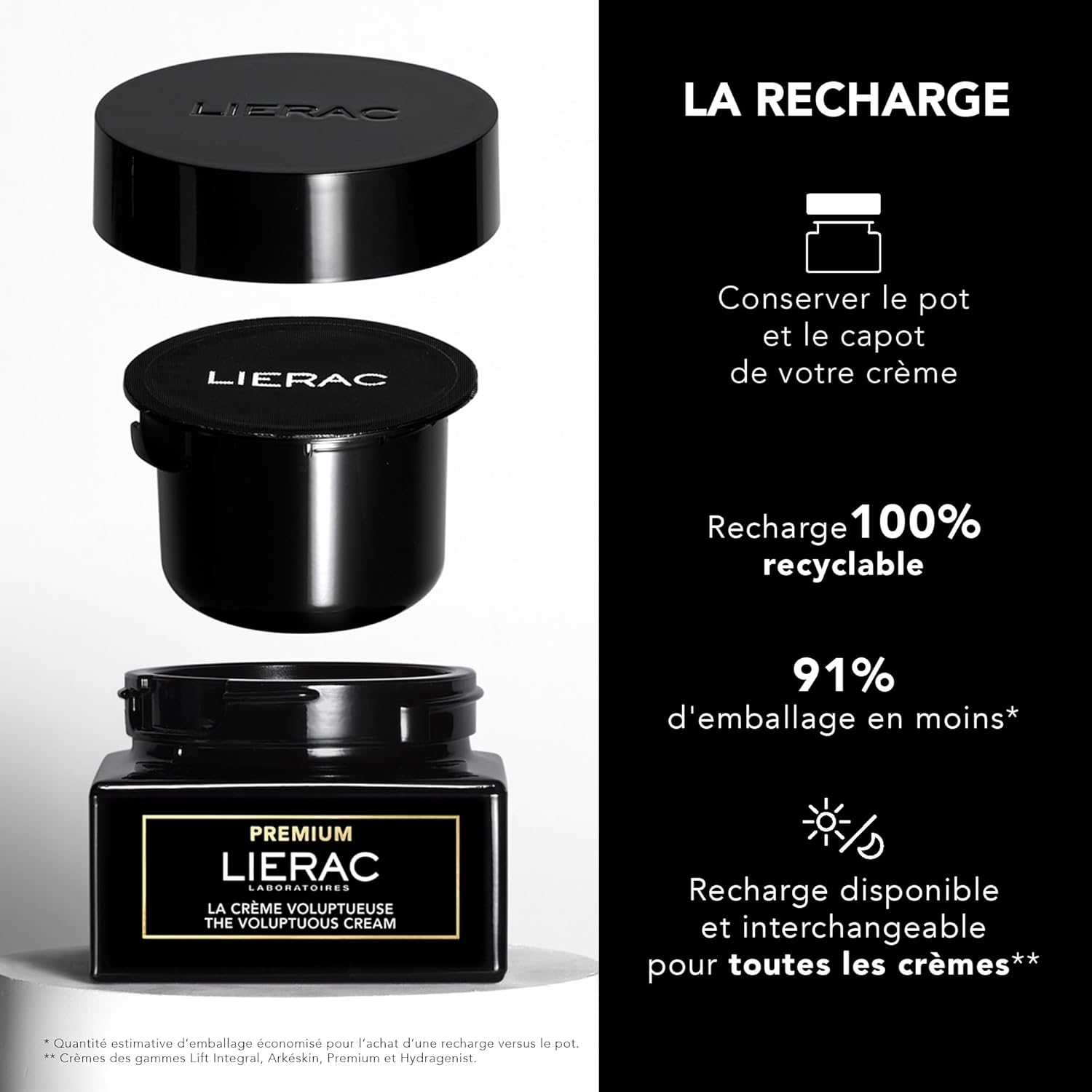 Lierac The Voluptuous Face Cream - Wrinkle-Minimizing Face Moisturizer Cream for Woman, Fine Lines, Hydrating, Corrects All the Signs of Aging with Niacinamide & Hyaluronic Acid, Sensitive Skin - 50ml-BrightBean Baby