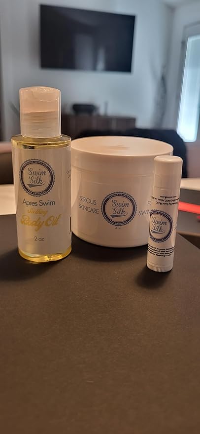 Swim Trio for Skin Protection, Hydration and Nourishment - Skin Shield, Body Oil and Lip Balm-BrightBean Baby