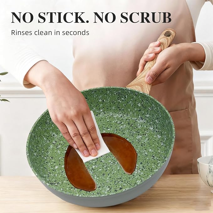 Nonstick Cookware Set 2-Piece 8.5" Green - PFOA Free