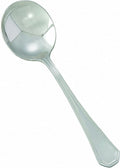 Winco 12-Piece Victoria Bouillon Spoon Set, 18-8 Stainless Steel