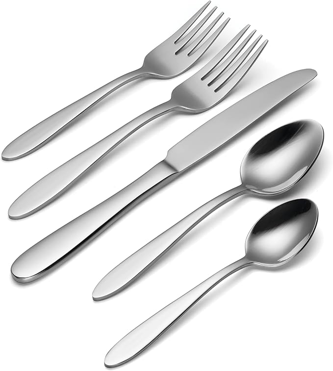 Oneida Mooncrest 20-Piece Flatware Set, Service for 4, Silver (Pack of 3)