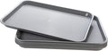 Rectangular Plastic Serving Trays,Fast Food Serving Cafeteria Trays,17"X13",Set of 6 (Grey)