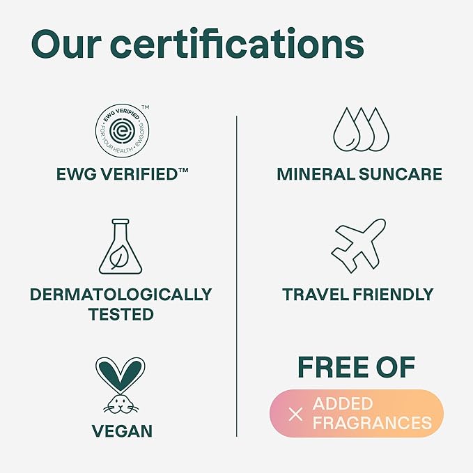 ATTITUDE Oceanly Tinted Lip Balm with SPF 30, EWG Verified, Plastic-Free, Broad Spectrum UVA/UVB Protection with Zinc Oxide, Vegan, Unscented, Baby Rose, 0.3 Ounce-BrightBean Baby