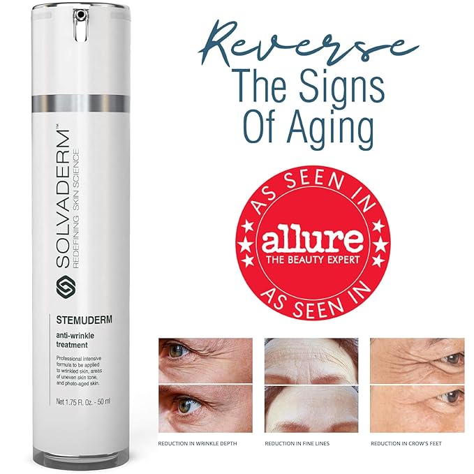 Stemuderm Face & Eye Cream - Anti Aging Skincare - Daily Moisturizer for Fine Lines, Wrinkles & Eyebags - Supports Production of Collagen & Elastin - Organic Stem Cell Complex - 1.7 oz (Pack of 2)-BrightBean Baby