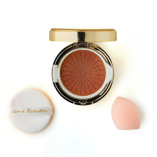 MagicMinerals AirCushion Foundation by Jerome Alexander, Cushion Foundation with Skincare Actives, Long-Lasting, Semi-Matte Finish, Full Buildable Coverage (Medium)-BrightBean Baby