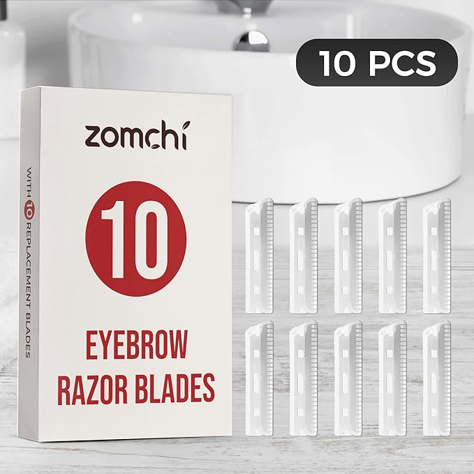 ZOMCHI Precision Eyebrow Razor Blades - Set of 10 Replacement Blades-BrightBean Baby