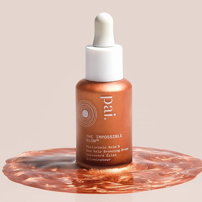 Pai Skincare - The Impossible Glow Organic Hyaluronic Acid + Sea Kelp Glow Drops | Natural, Vegan, Sensitive Skincare (Bronze, 1 fl oz | 30 ml)-BrightBean Baby