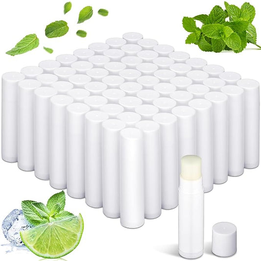 Demissle 150 Pcs Unlabeled Lip Balm Bulk Chapped Stick Blank Mini Lip Balm Gifts Moisturizing Lip Balms Favors for Women Homeless Wedding Bridal Shower Favors Baby Shower Guests Favors(Mint)-BrightBean Baby