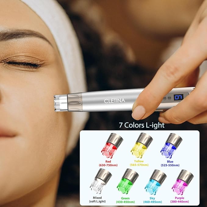 Micronee.dling Pen H3 Micronee.dle Pen - Adjustable Serum Applicator - Micronee.dle for Face Home Use - 2PCS H12 + 2PCS Nano-HR + 2PCS Nano-H-BrightBean Baby