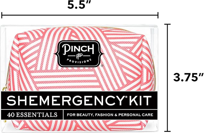 Pinch Provisions Shemergency Kit for Her, 40 Emergency Essential Items, Compact, Multi-Functional Pouch, Gift for Women, Birthday, Bachelorette Parties, and More!-BrightBean Baby