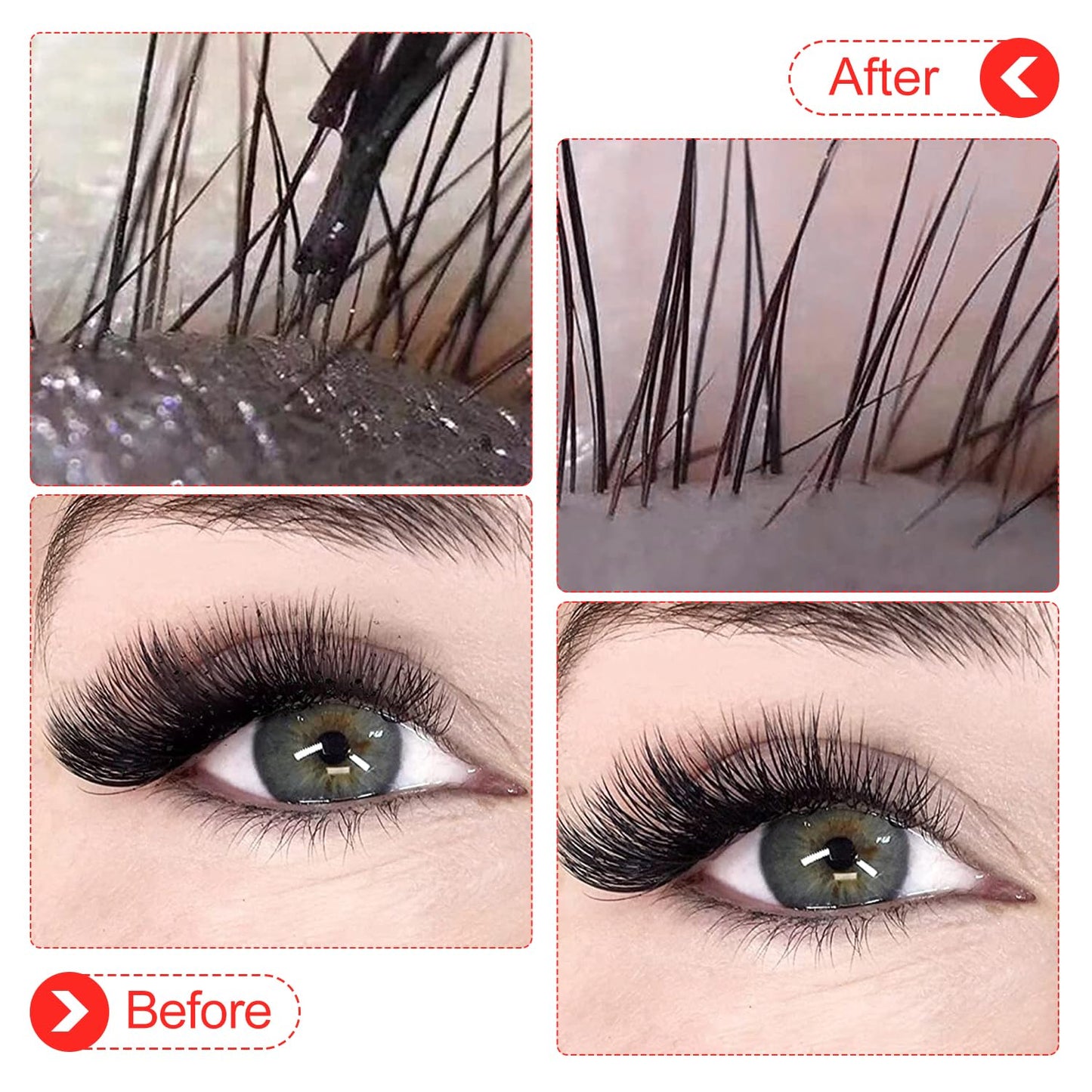 Eyelash Cleanser Concentrate 60ml Strawberry Professional Lash Shampoo Foaming Cleanser DIY Paraben & Sulfate Free Non-lrritating Wash for Extensions Lashes with Salon Home Care-Makes 6 Bottles-BrightBean Baby