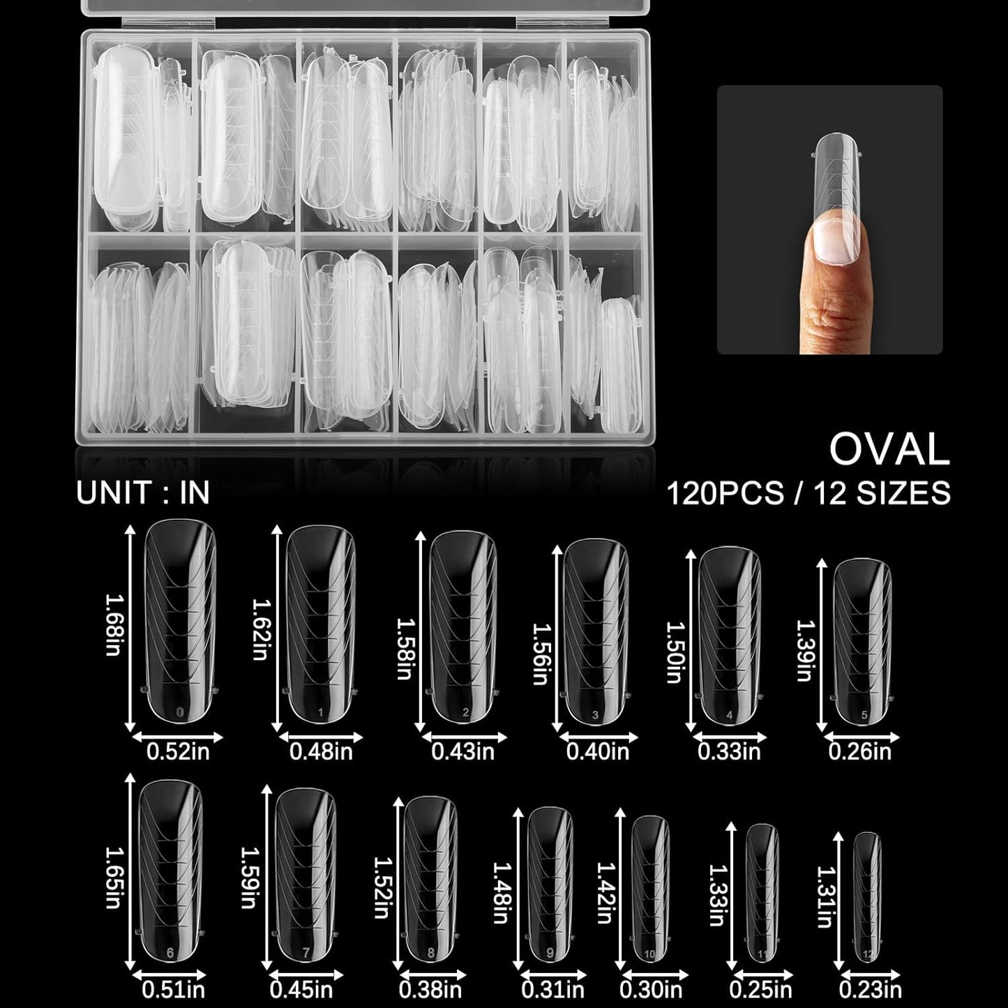 130Pcs Dual Nail Forms,Flat Oval Extension Poly nail gel Nail Forms Full Cover Reusable Nail Molds 13 Sizes for Solid Nail Gel Glue Nail Art Design Salon&DIY-BrightBean Baby