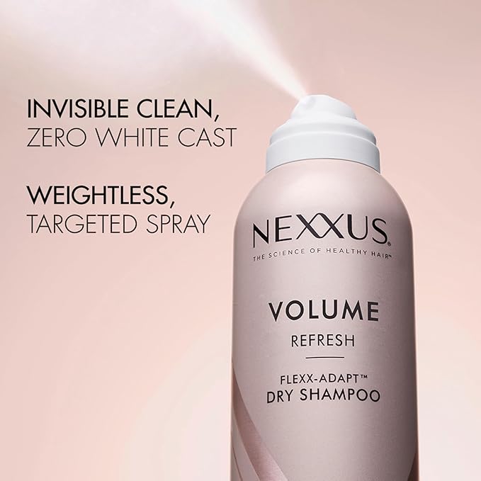 Nexxus Volume Refresh Dry Shampoo For Oil Control + Root-Lifting 72 Hour Freshness with FLEXX-ADAPT Technology 5 oz-BrightBean Baby