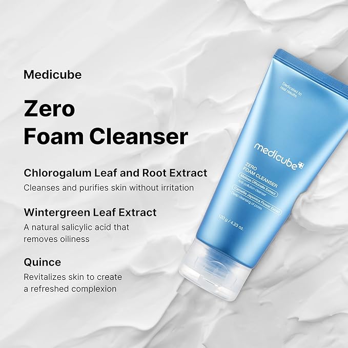Medicube Home Care Duo for Flawless Skin: Zero Pore Blackhead Mud Facial Mask and Zero Foam Cleanser for Sensitive Skin-BrightBean Baby