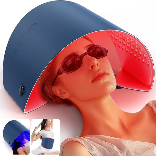 Red Light Therapy for Face and Neck, 720 LED Infrared Light Therapy Mask for Wrinkles and Acne, Large 30.8" x 11.8" Panel for Body, Red Light Mask Gift for Women, Mom, PDT Facial Skincare at Home-BrightBean Baby