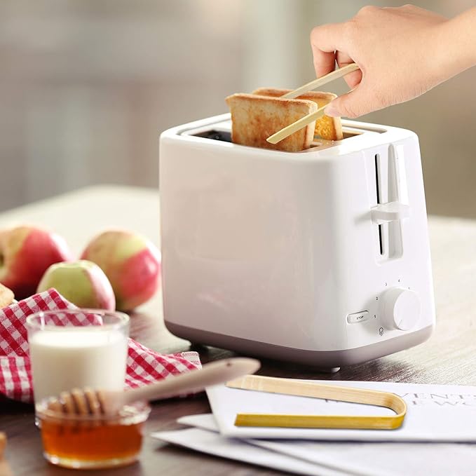 Patelai 90 Pieces Mini Bamboo Tongs Long Toast Tongs Disposable Wooden Cooking Bamboo Cooking Utensils for Toast Bread Pickles Tea Toaster Supplies (4 Inch)