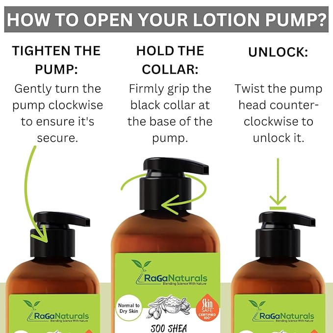 RaGaNaturals Natural Unscented Body Lotion for Dry, Sensitive Skin with Shea Butter, Avocado Oil & Vitamin E - Moisturizing, Fragrance Free Hand Lotion With Organic Essence -For Women, Men, Kids-16 Oz-BrightBean Baby