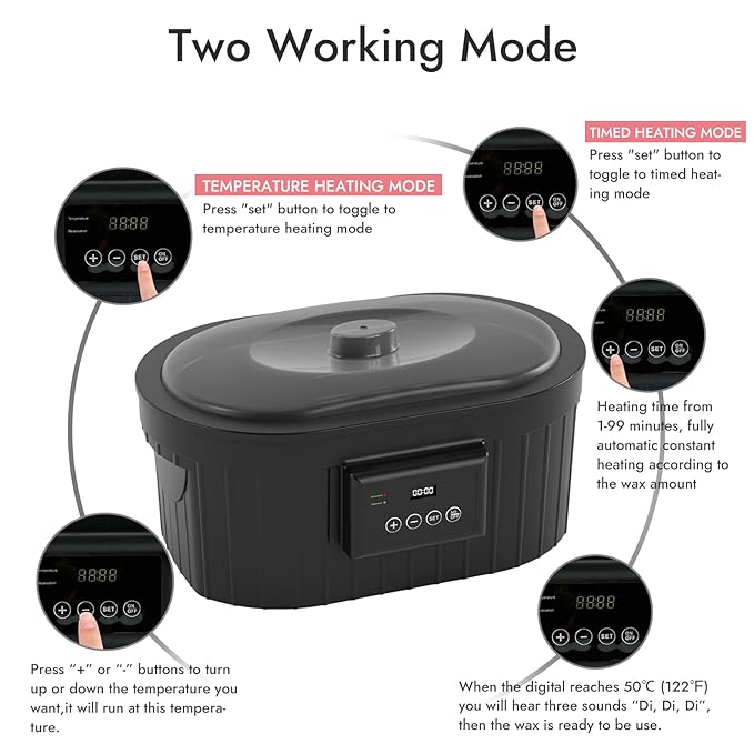 Paraffin Wax Machine for Hand and Feet, Waxkiss 5000ml Paraffin Bath with Lavender Paraffin Wax Warmer for Professional Spa & Arthritis Treatment At Home-BrightBean Baby