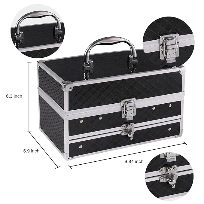 All in One Makeup Gift Set for Women Girls Full Kit, Includes Eyeshadow, Lipstick, Concealer, Highlighter, Eyebrow Powder, Blush, Contour, Lip Liners, Eyeliner, Brushes (Black)-BrightBean Baby