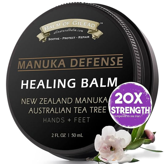 BALM OF GILEAD Tea Tree Balm - 2 fl oz Foot Cream with Tea Tree and Manuka Oil - Intensive Moisture for Itchy Feet, Eczema, Rashes & Dry Skin - Pure Balm That Softens Skin Irritations-BrightBean Baby