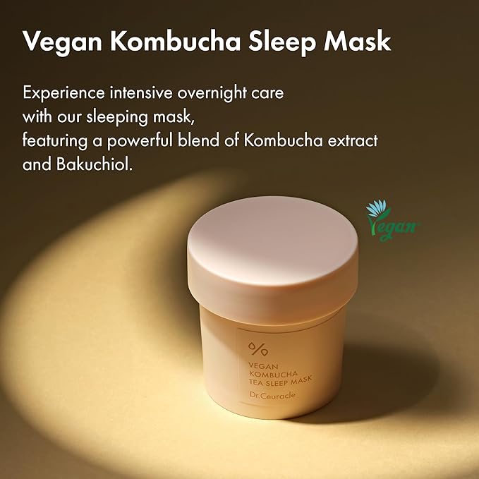 Dr.Ceuracle Vegan Kombucha Tea Sleeping Mask - Hydrating Overnight Face Mask with Niacinamide, Bakuchiol, Ceramide, Korean Skincare (100 g / 3.52 oz.)-BrightBean Baby