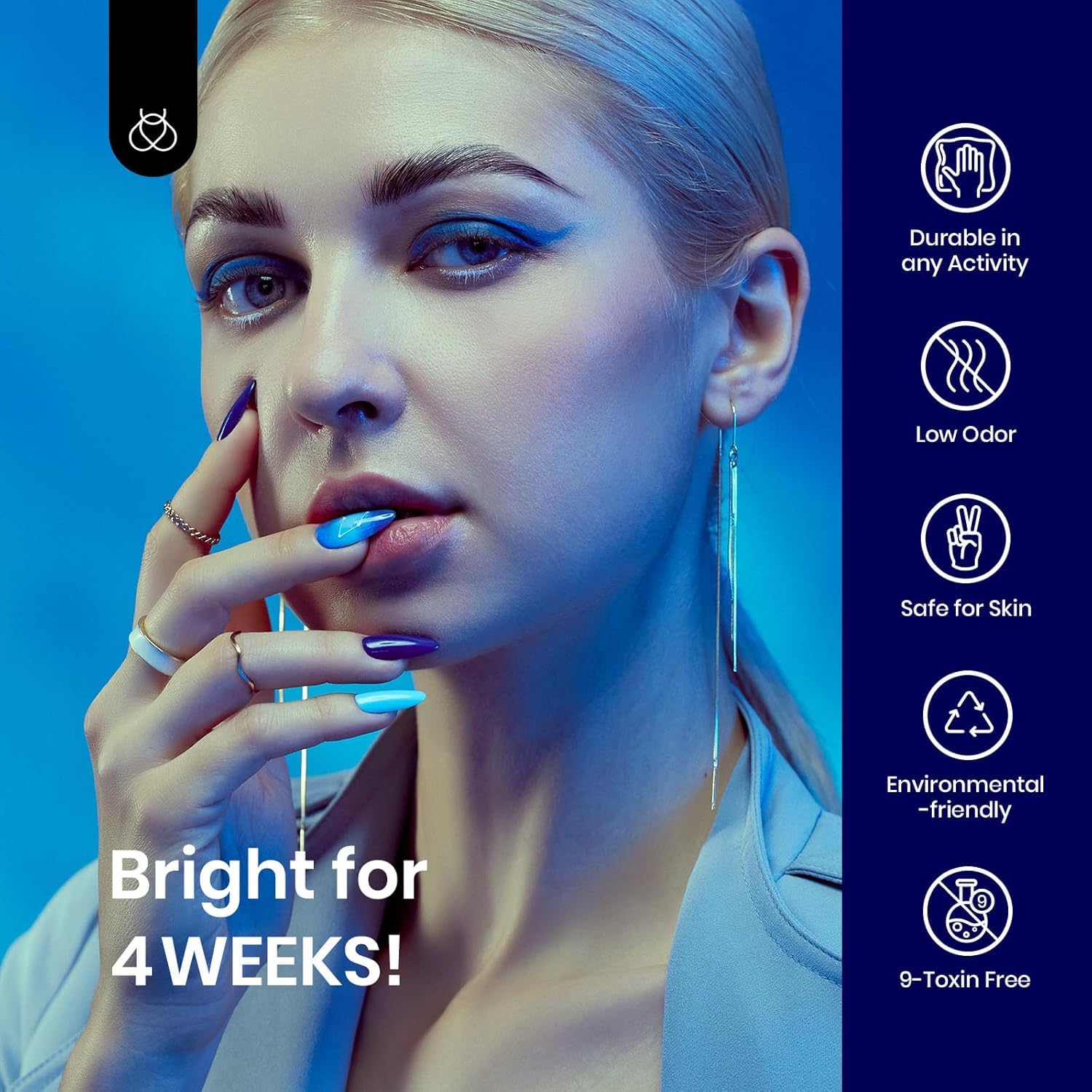 Beetles Navy Blue Gel Nail Polish, 15ml Midnight Ocean Dark Blue Soak Off Uv LED Nail Lamp Gel Nail Polish Manicure Salon and DIY at Home-BrightBean Baby