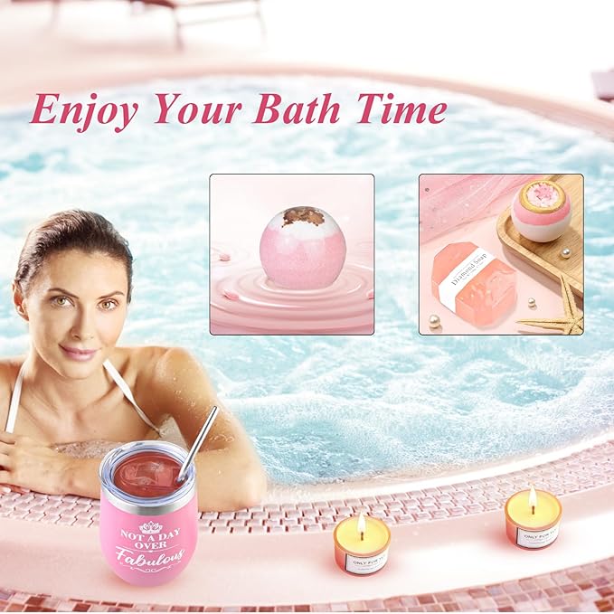 Birthday Gifts for Women - Gift baskets for Women Happy Birthday Gift for Women Friendship Ideas, Spa Self Care Gift for Her Sis Wife Home Bath and Body Works Care Package-BrightBean Baby