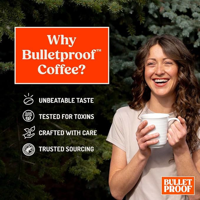 Bulletproof Original Medium Roast Ground Coffee, 12 Ounces, 100% Arabica Coffee, Clean Coffee Tested for Toxins, Packaging May Vary