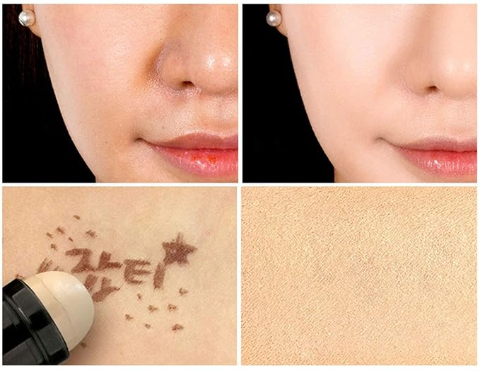 YADAH Silky Fit Concealer BB Cream (21 Light Beige, 1.18fl oz) - 2-in-1 Korean Makeup for Flawless Skin, Tinted Moisturizer for Blemish Cover. Long-Lasting, All-Day Wear.-BrightBean Baby