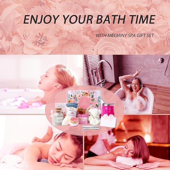 Mothers Day Gifts for Women,Relaxing Spa Gift Basket Set,Unique Gift Ideas for Women,Coworker Teacher Nurse Gifts for Women,Christmas Gifts for Mom Sister Best Friend Wife-BrightBean Baby