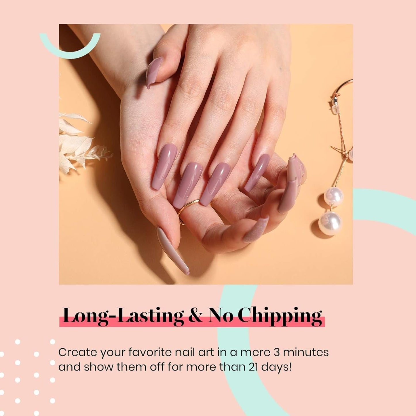 Beetles Grey Gel Nail Polish, 1Pcs 15ml Nude Angelina Grey Purple Gel Polish Soak Off UV LED Lamp Nail Art Salon DIY Design at Home Manicure Gifts for Women-BrightBean Baby