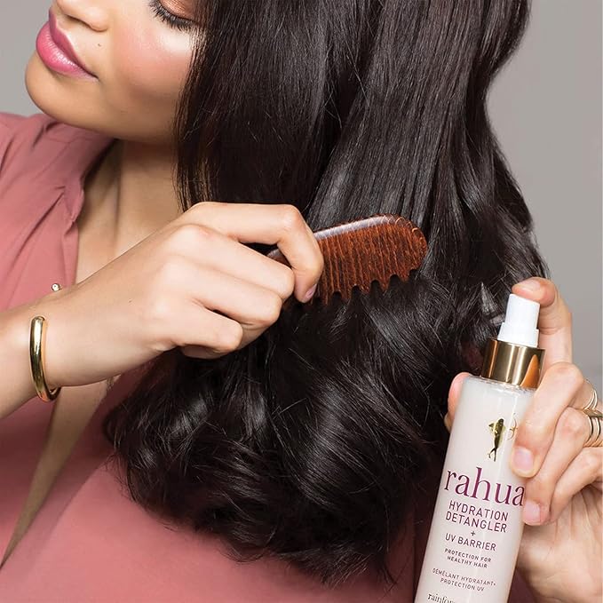 Rahua Hydration Detangler Spray + UV Barrier, 6.5 Fl Oz, Detangling Leave in Hair Care Softens Hair, Smooths Frizz, Supports Breakage & Damage, Conditioning for Brushable Shiny Hair, All Hair Types-BrightBean Baby