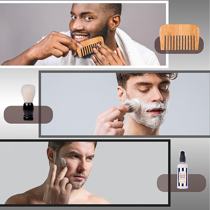 Valentines Day Gifts for Men, Bath and Body Gift Sets for Men with 10 Pcs Cedar & Bergamot Spa Gifts for Men, Bath Sets Includes Shower Gel, Bubble Bath, Body Mist. Perfect Father's Day Gifts for Men-BrightBean Baby