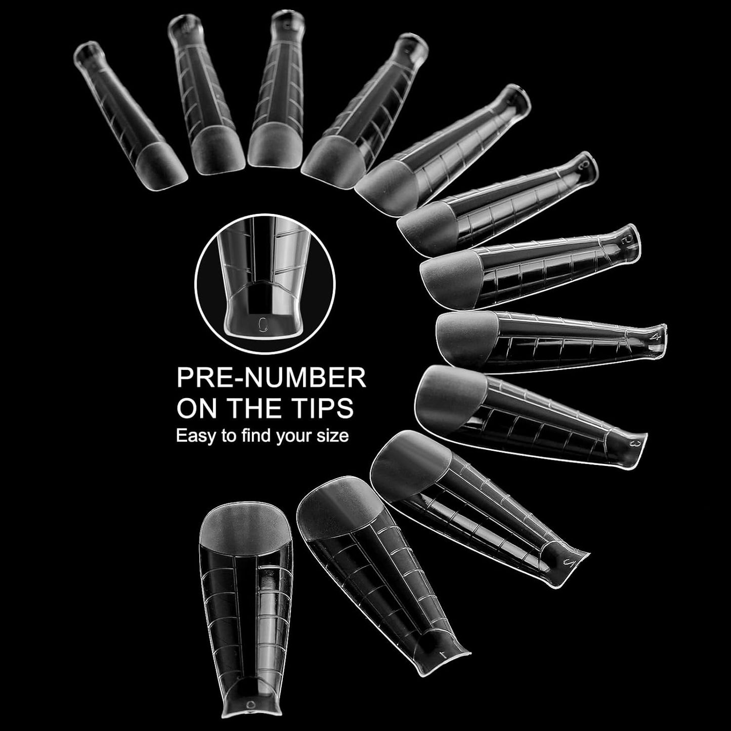 120Pcs Dual Nail Forms,T-Shape Extension Poly Nail Gel Nail Forms Full Cover Reusable Nail Molds 12 Sizes for Solid Nail Gel Glue Nail Art Design Salon&DIY-BrightBean Baby