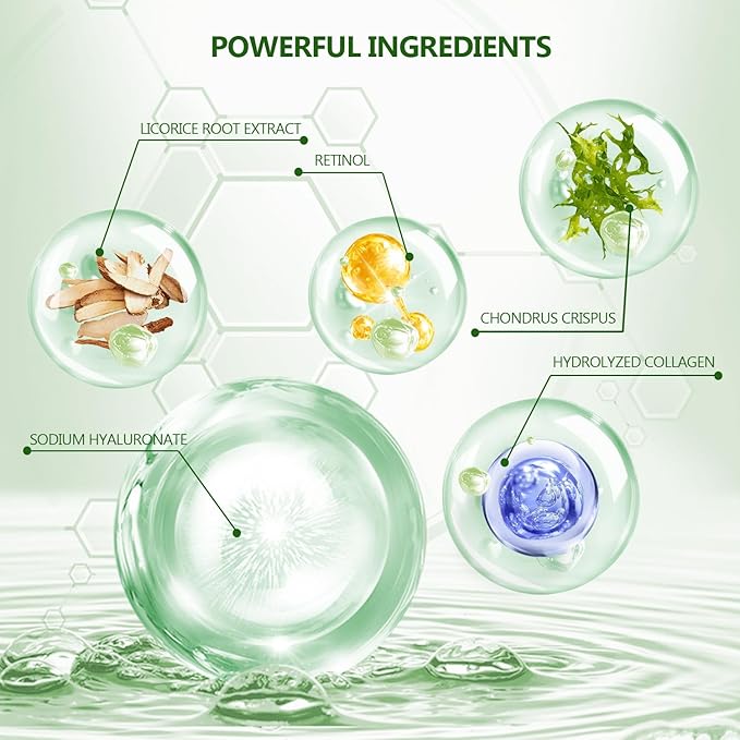 60 Pcs Green Under Eye Patches with 5 Pieces Travel 24K Gold Eye Mask, 30 Pairs Undereye Mask for Dark Circles Puffy Eye Treatment, Collagen Gel Pads Hydrating for Eye Bag Puffiness Wrinkle-BrightBean Baby