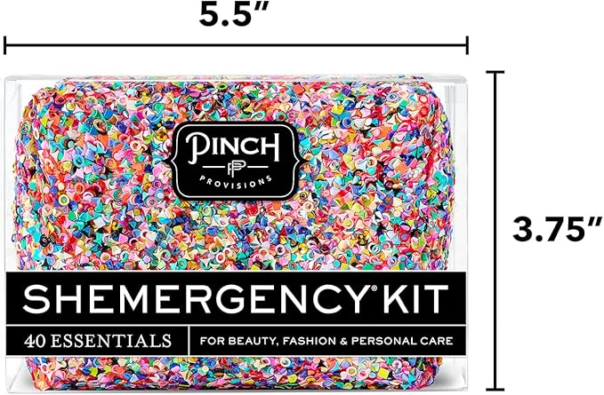 Pinch Provisions Shemergency Kit for Her, 40 Emergency Essential Items, Compact, Multi-Functional Pouch, Gift for Women, Birthday, Bachelorette Parties, and More!-BrightBean Baby
